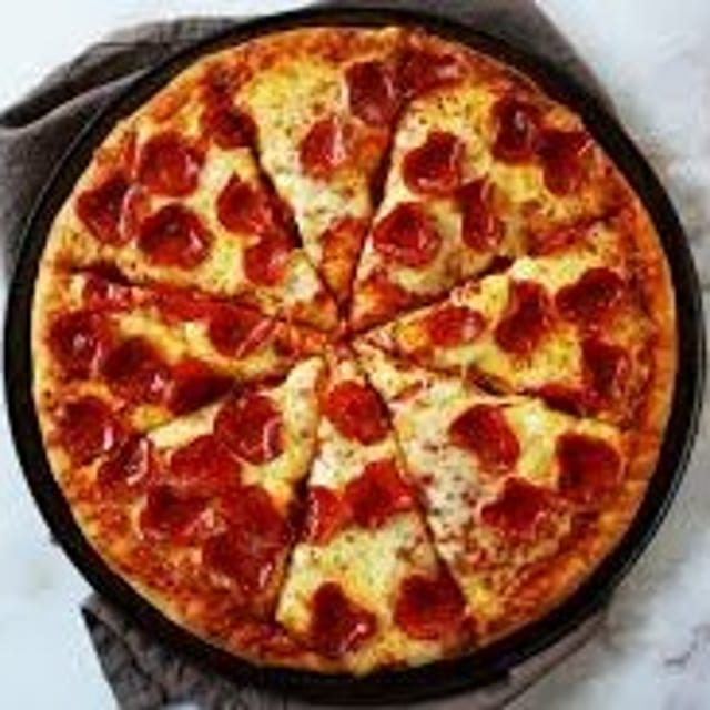 12" Pepperoni Pizza.