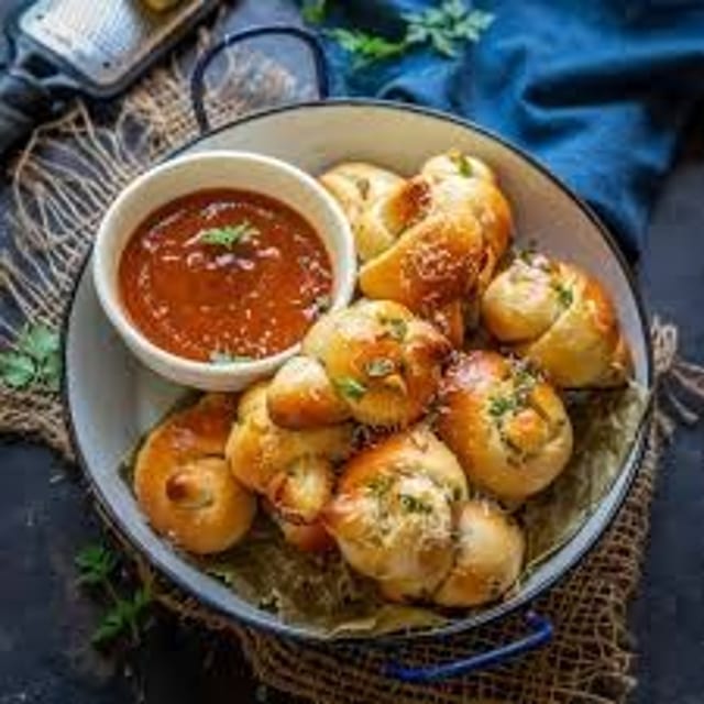 Pizza Dough Knots.