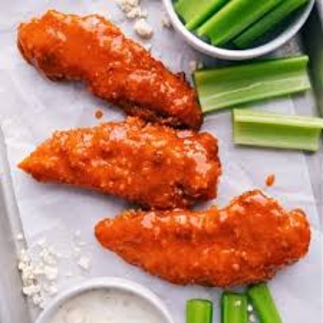 Buffalo Chicken Fritters.