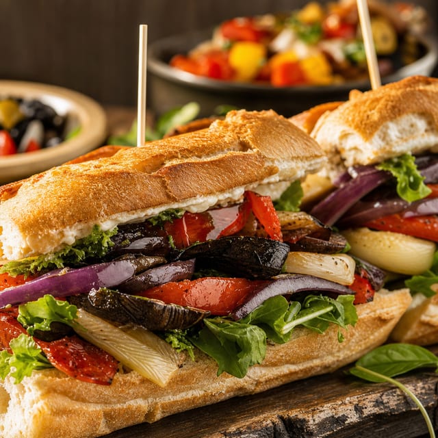 Hot Veg Sub.