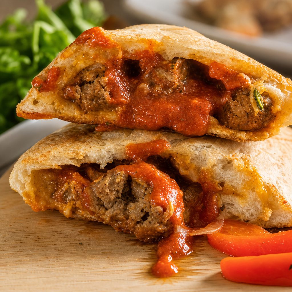 Meatball Parm Calzone.