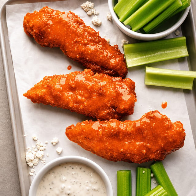 Buffalo Chicken Fritters.