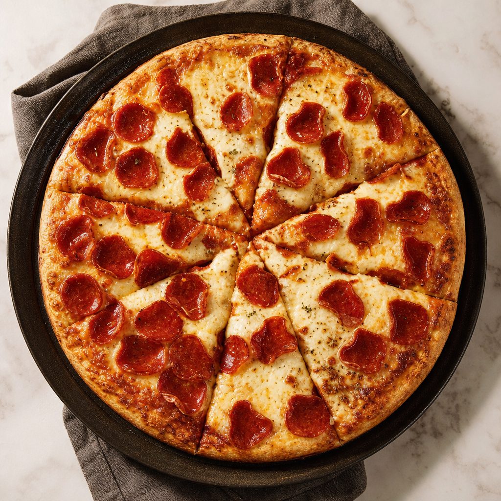 12" Pepperoni Pizza.