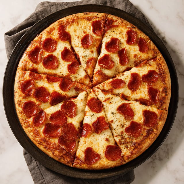 12" Pepperoni Pizza.